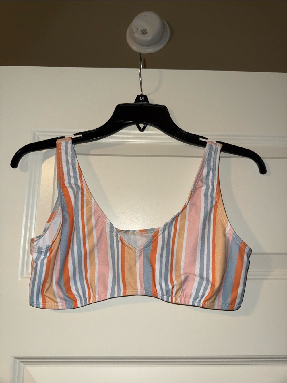 Striped Pastel Bikini Top - Multicolor